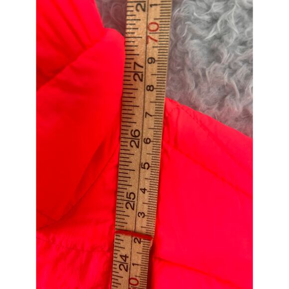 NWT FP Movement Neon Coral Quilted Puffer Vest Zip Front XS - Picture 6 of 8